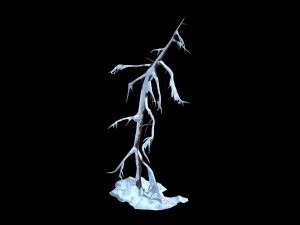 game model - snow - ice with maple 04 01 3D Model