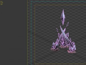 game model - snow - the ice spar coral 01 3D Model