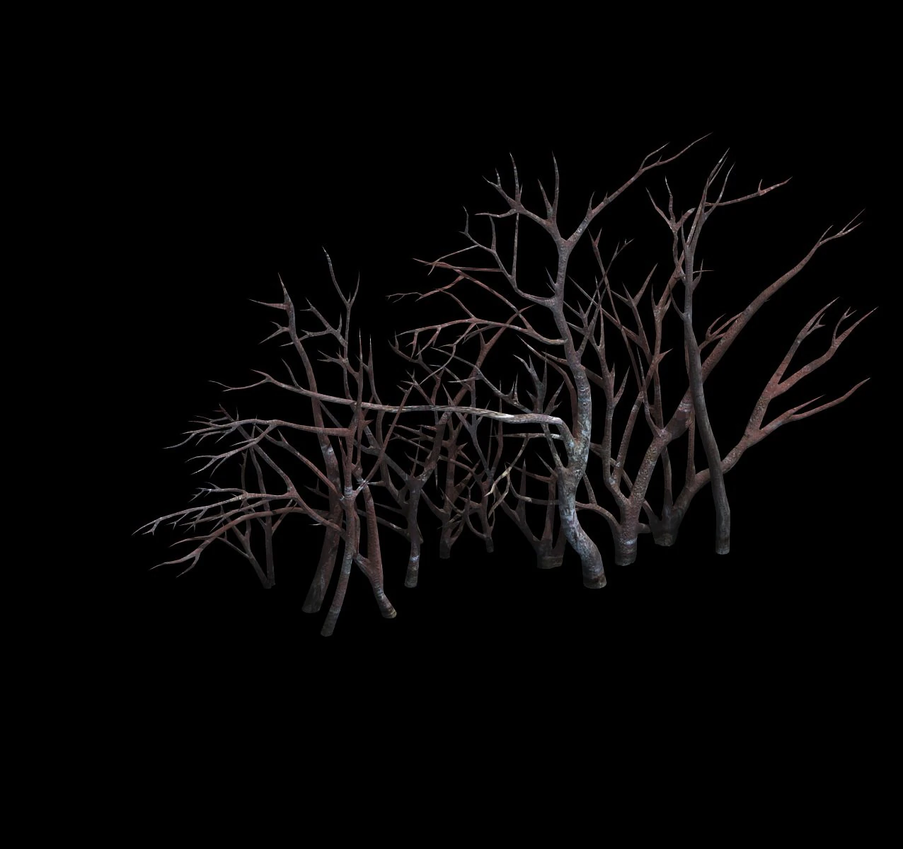 game model - snow - vegetation 01 3D Model .c4d .max .obj .3ds .fbx .stl .blend 