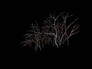 game model - snow - vegetation 01 3D Model