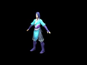 game model - taoist comprehension personas - lay d 3D Model