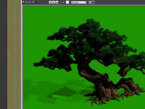 game model - taoist comprehension scene - a pine 0 3D मॉडल