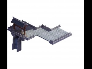 game model - taoist comprehension scene - diarrhea Model 3D