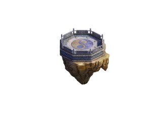 game model - taoist comprehension scene - floating Modèle 3D