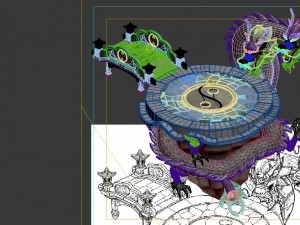 game model - taoist comprehension scene - greyston 3D Model