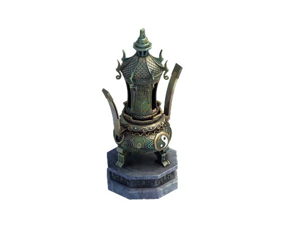 game model - taoist comprehension scene - incense 3D Model .c4d .max .obj .3ds .fbx .stl .blend 