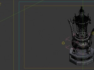 game model - taoist comprehension scene - incense 3D Model