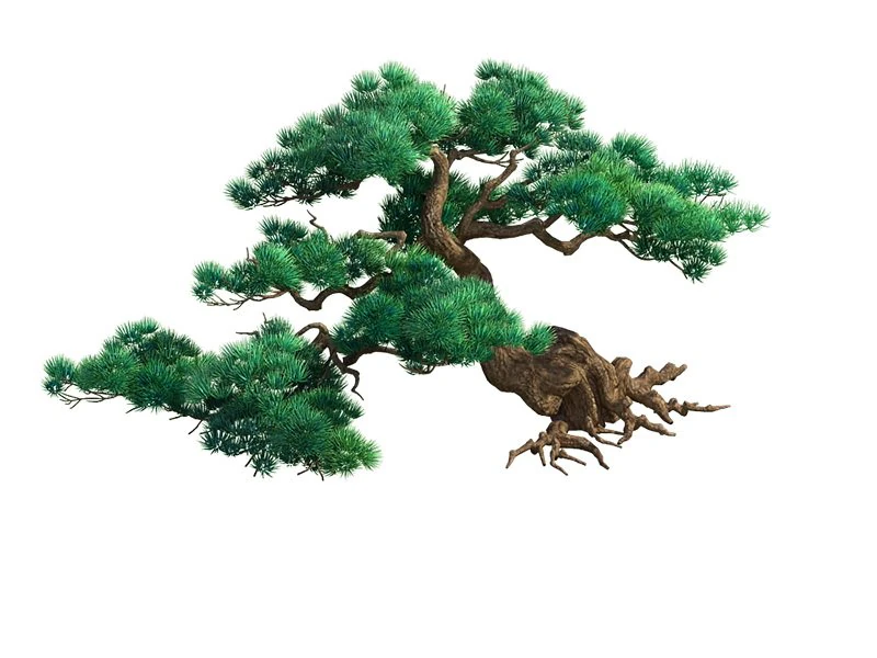 game model - taoist comprehension scene - pine 04 3D Model .c4d .max .obj .3ds .fbx .stl .blend 