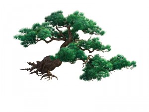 game model - taoist comprehension scene - pine 04 Modello 3D