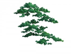 game model - taoist comprehension scene - pine 05 3D 모델