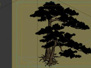 game model - taoist comprehension scene - pine 05 3D Model