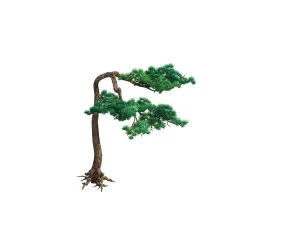 game model - taoist comprehension scene - pine 09 3D Model