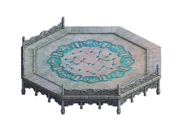 game model - taoist comprehension scene - seen the Model 3D .c4d .max .obj .3ds .fbx .stl .blend 