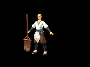 game model - taoist comprehension scene - sweeping 3D 모델