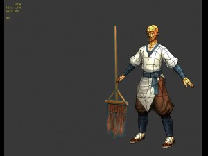 game model - taoist comprehension scene - sweeping 3D Model