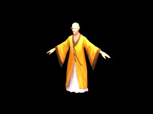 game model - taoist comprehension scene - the monk 3D 모델