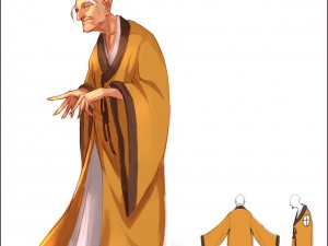 game model - taoist comprehension scene - the monk Model 3D