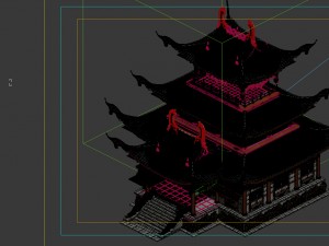 game model - taoist comprehension scene - tower te 3D-Modell