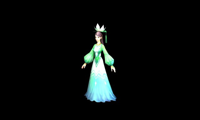 game model - taoist comprehension scenes - costume 3D Model .c4d .max .obj .3ds .fbx .stl .blend 