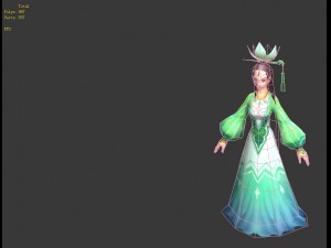 game model - taoist comprehension scenes - costume 3D Model