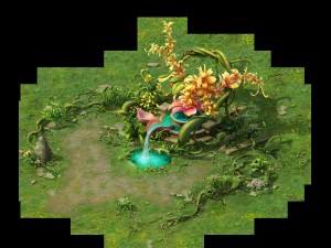 game model arena - a huge plant 01 3D Модель