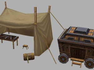 game model arena - arms peddler car 01 3D Model