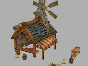 game model arena - bakery 01 3D Model