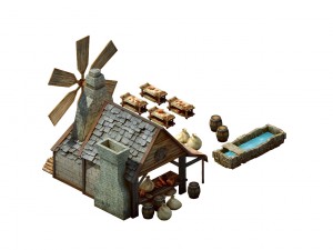 game model arena - bakery 01 Model 3D