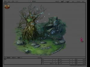 game model arena - big vine tree 01 3D Model