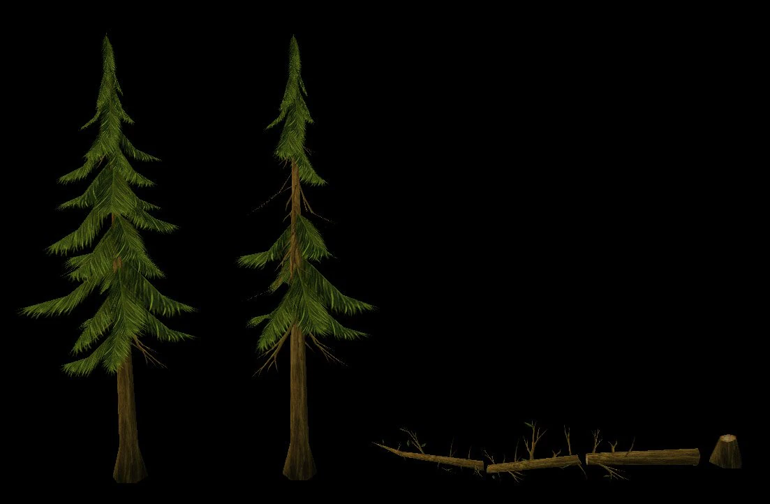 game model arena - bucolic - conifer 01 01 3D Model .c4d .max .obj .3ds .fbx .stl .blend 