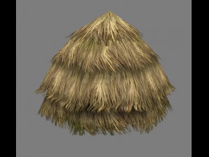game model arena - bucolic - haystack 01 01 3D Model