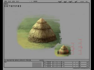 game model arena - bucolic - haystack 01 01 3D Model
