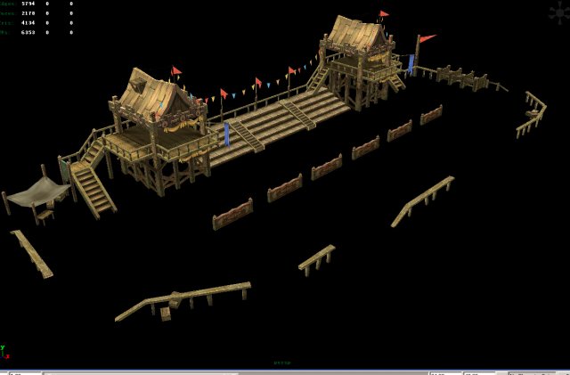 game model arena - bucolic - racecourse 01 Model 3D .c4d .max .obj .3ds .fbx .stl .blend 