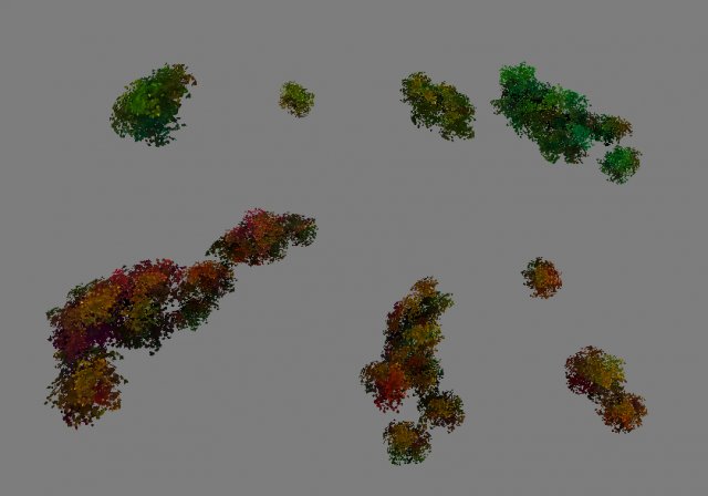 game model arena - bush 02 01 3D Модель .c4d .max .obj .3ds .fbx .stl .blend 