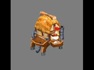 arena model permainan - kandang 01 Model 3D