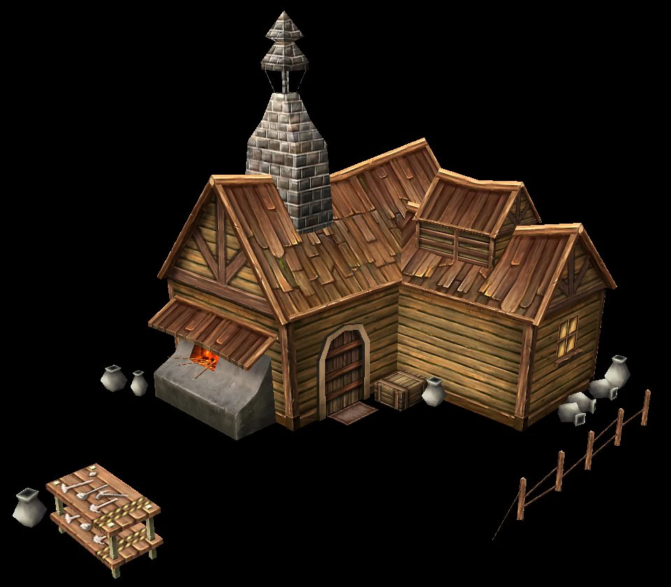 game model arena - candle workshop 01 01 3D Model .c4d .max .obj .3ds .fbx .stl .blend
