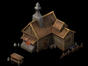 game model arena - candle workshop 01 01 3D मॉडल