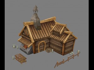 game model arena - candle workshop 10 01 3D Model