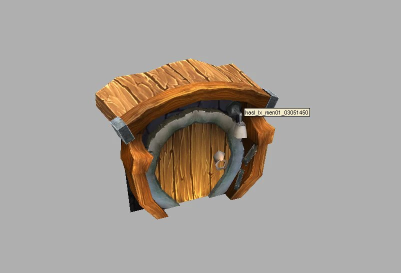 game model arena - cave doors 01 3D Model .c4d .max .obj .3ds .fbx .stl .blend 