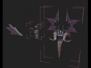 modello di gioco arena - catene pendenti 01 Modello 3D