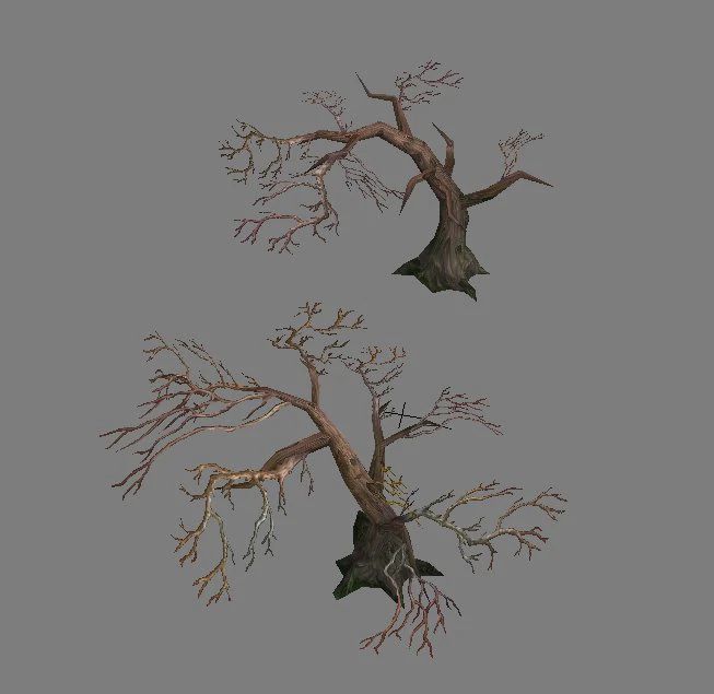 game model arena - crooked tree 01 01 3D Model .c4d .max .obj .3ds .fbx .stl .blend 