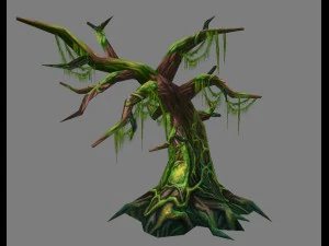 game model arena - dead tree 01 3D Model