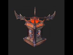 game model arena - devil torch 02 01 3D Model