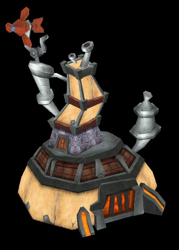 game model arena - dwarf house 01 3D Model .c4d .max .obj .3ds .fbx .stl .blend