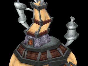 game model arena - dwarf house 01 3D Model