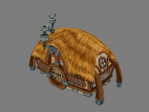 game model arena - dwarf hut 02 01 3D Model