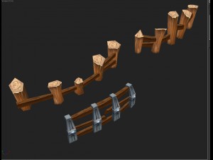 game model arena - fence 0011 01 Modelo 3D