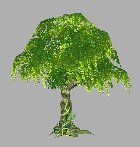 game model arena - golden apple tree 01 3D Model .c4d .max .obj .3ds .fbx .stl .blend 