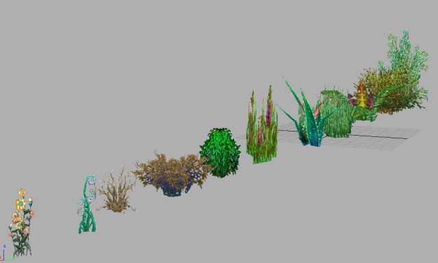 game model arena - grass 01 3D Модель .c4d .max .obj .3ds .fbx .stl .blend 