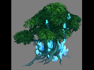 game model arena - grass flowers trees 01 01 Modelo 3D